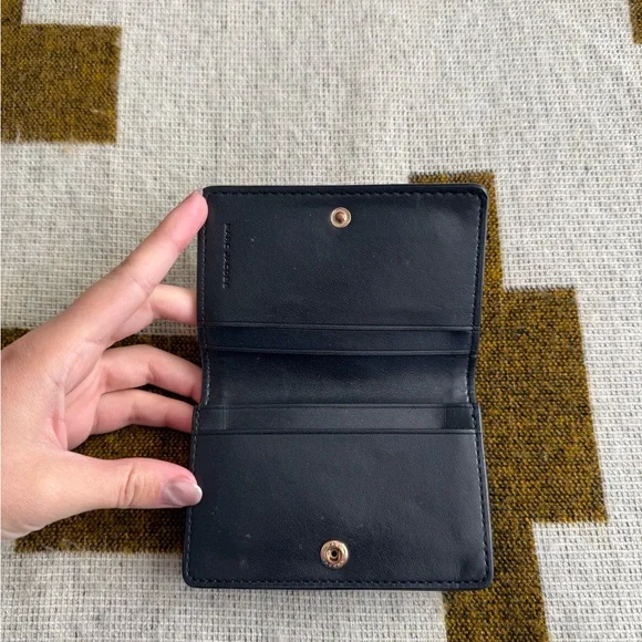 Marc Jacobs Black Leather Card Holder - Picture 2 of 3